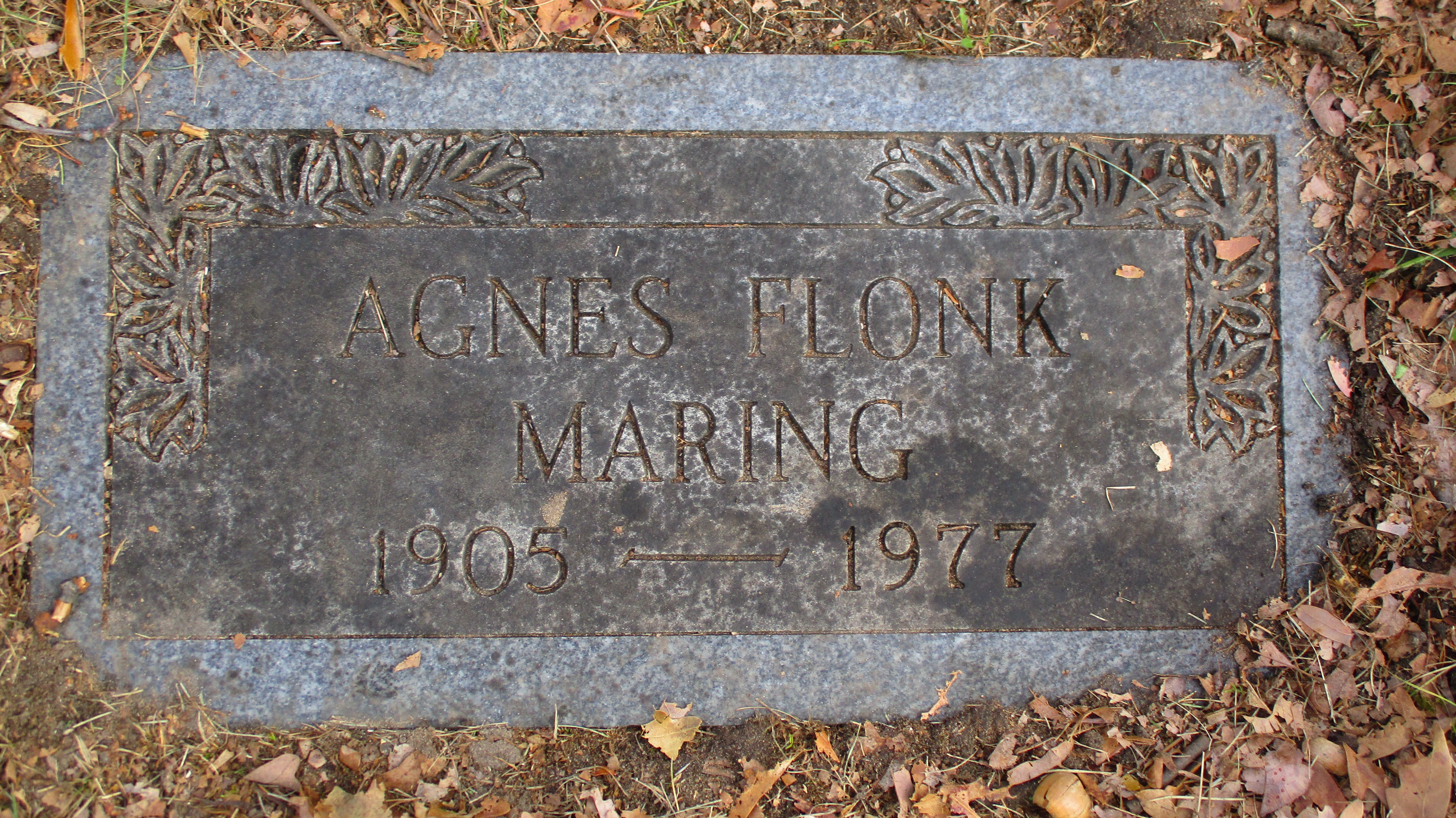 grafsteen agnes flonk.